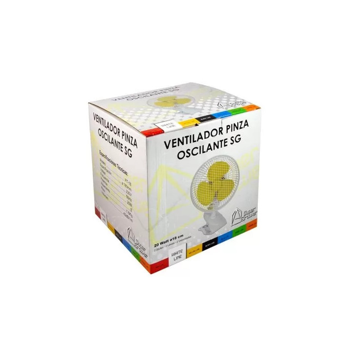 Ventilador de Pinza Oscilante SuperGrowerControl de Clima