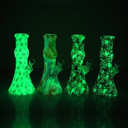 Bong Fluorescente de Silicona 23 cm