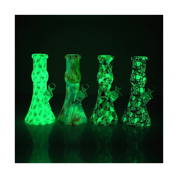 Bong Fluorescente de Silicona 23 cm