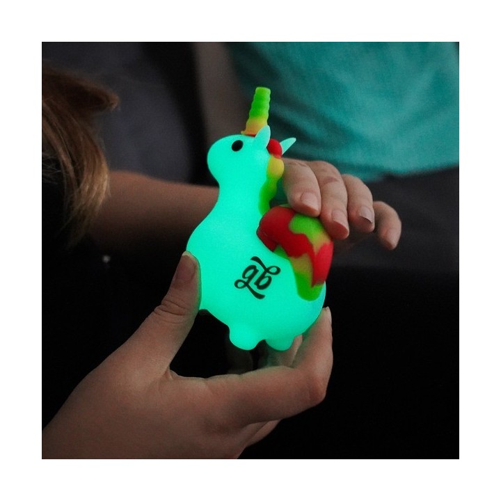 Pipa Unicornio Fluorescente GB