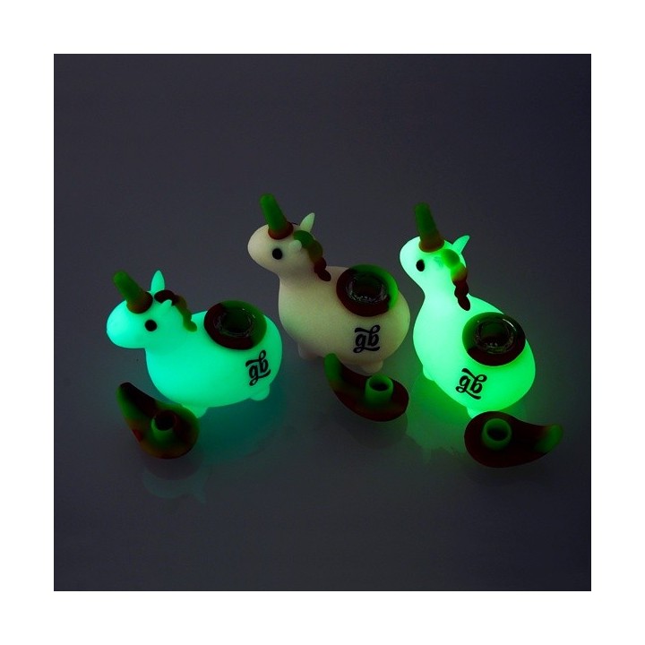 Pipa Unicornio Fluorescente GB