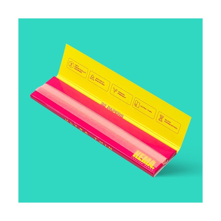 Papel King Size Slim Rosa KEMA