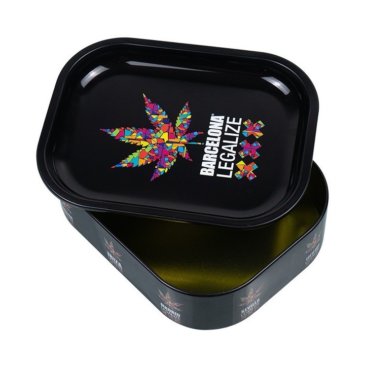 Caja De Metal Con Bandeja De Liar 'Legalize'