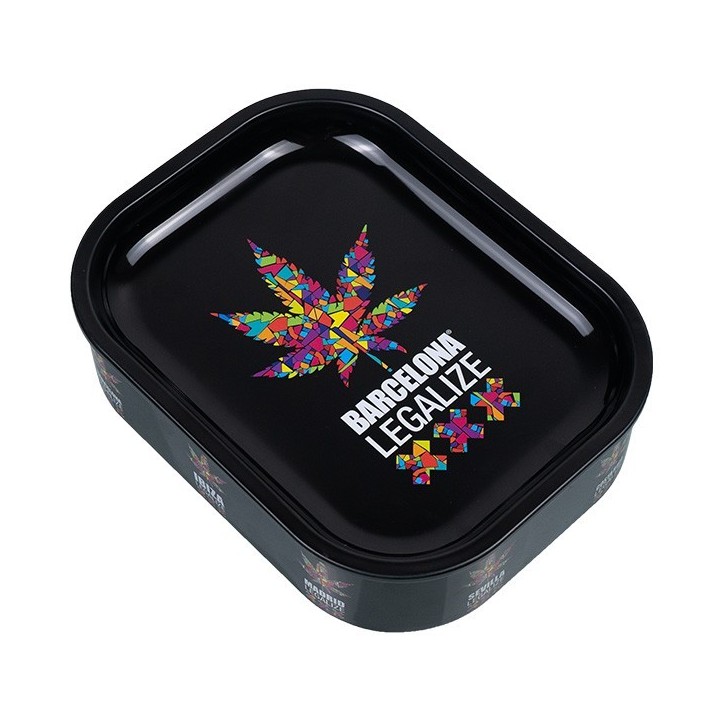 Caja De Metal Con Bandeja De Liar 'Legalize'