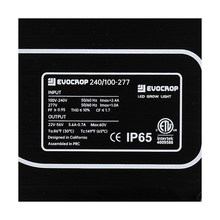 Panel LED Wallace EVO V1 240W Regulable