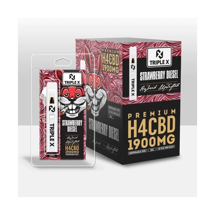 Vape Desechable H4CBD Triple X Strawberry Diesel Acan