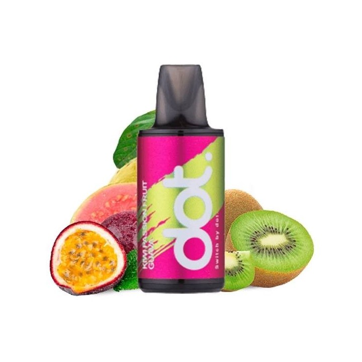 Dotmod Switch Kiwi Passionfruit Guava 20mg - Cápsula Precargada