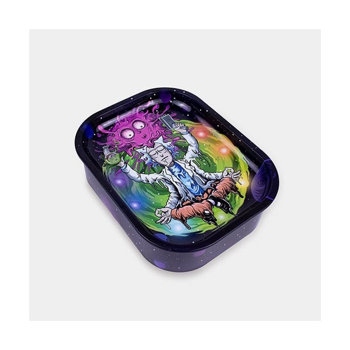 Caja de Metal con Bandeja de Liar ‘Meditación Rick’