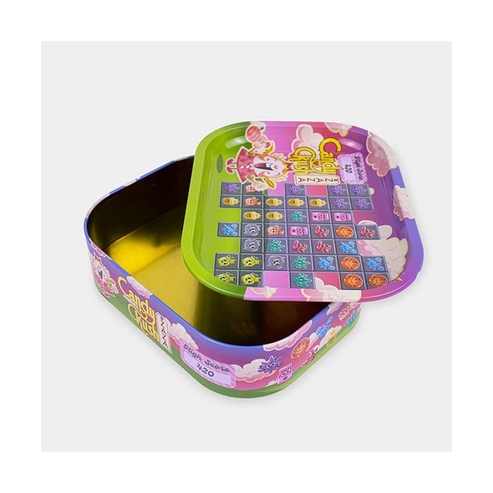 Caja de Metal con Bandeja de Liar ‘Candy Ckush’