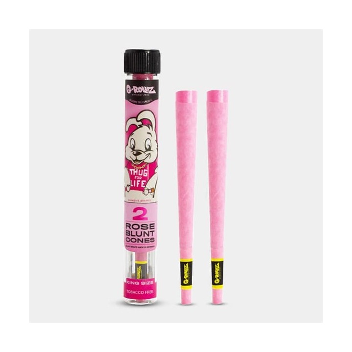 Conos pre enrollados rosa G-Rollz