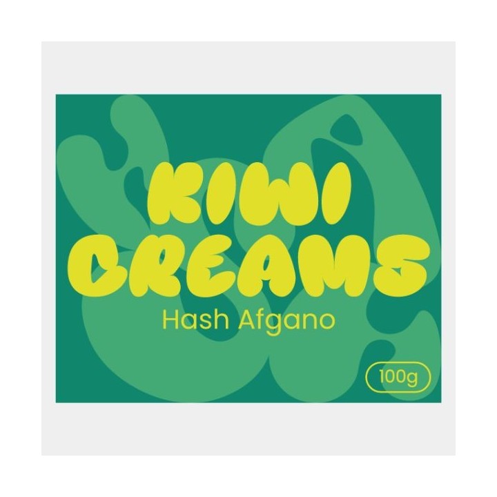 Placa de Hachís Afgano 100g Kiwi Creams